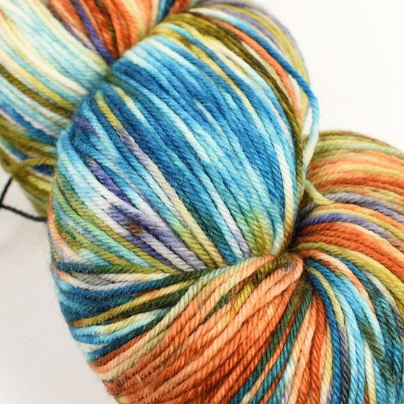 Into The Whirled Pakokku Sock Yarn 4-Ply SW Merino 460 Yards Color Moscow Mule - Picture 2 of 4